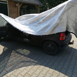 Aluminet Schaduwdoeken.  1 stuk.  Afmeting: 3 x 4,3 meter.